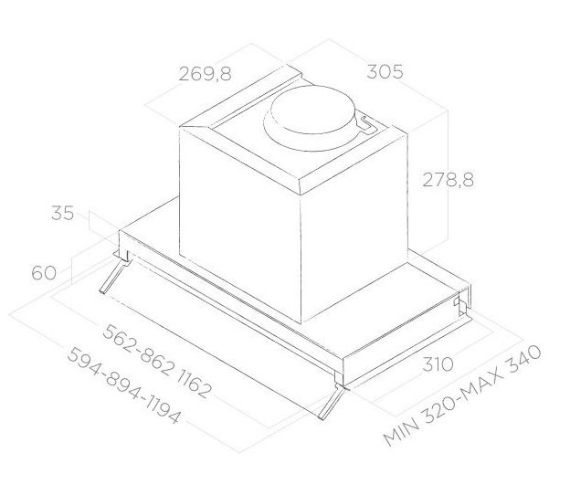 Вытяжка Elica Box In IX/A/90, Серебряный детальное изображение - 2