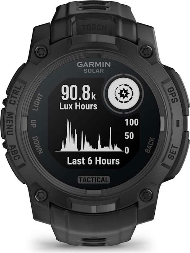 Смарт-часы Garmin Instinct 3 Solar Tactical Edition, 45 мм, Черный детальное изображение - 2