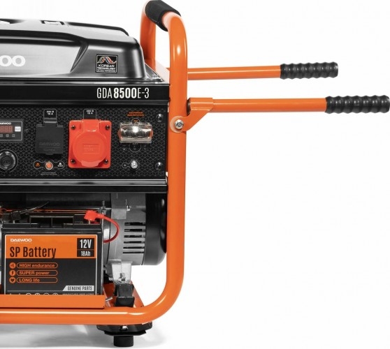 Генератор бензиновый DAEWOO GDA 8500E-3, 7 кВт, Оранжевый детальное изображение - 8