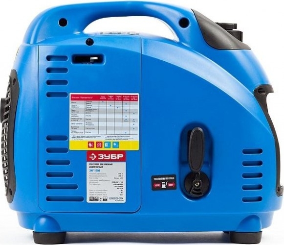 Генератор бензиновый ЗУБР ЗИГ-1200, 1 кВт, Синий детальное изображение - 4