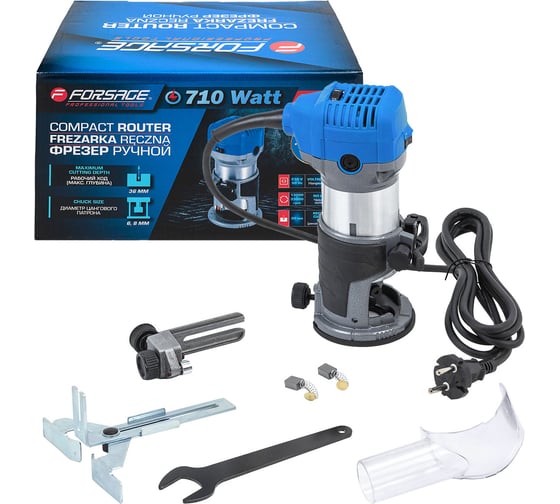 Фрезер ручной Forsage, 1250 Вт, Синий детальное изображение - 1