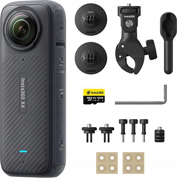 Экшн-камера Insta360 X4 Motorcycle Bundle, Черный детальное изображение - 2
