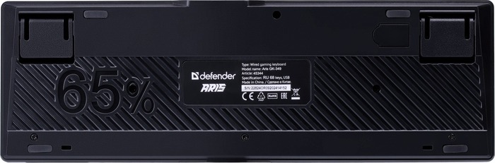 Клавиатура Defender Aris GK-349, 45344, Черный №7