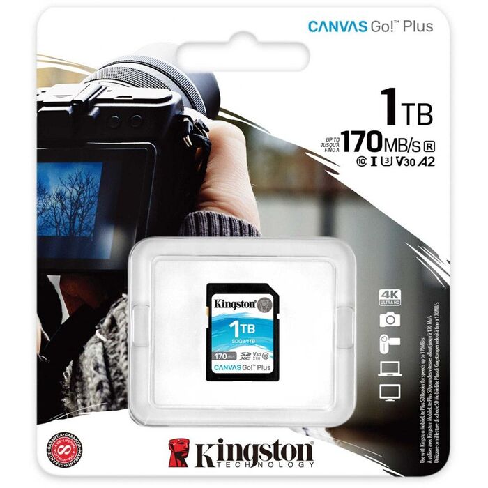 Карта памяти Kingston Canvas Go! Plus SD (SDG3/1TB), 1 Тб №3