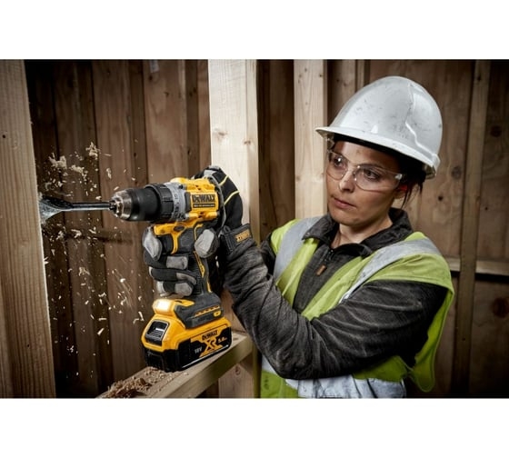 Аккумуляторная дрель-шуруповерт DeWALT DCD800P2T-QW, 18 В, 90 Нм, 5 А·ч детальное изображение - 5