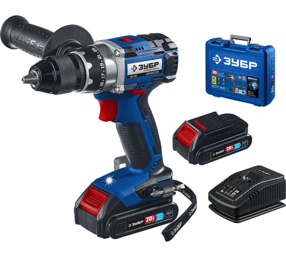 Дрель-шуруповерт ЗУБР DB-201-22, 70 Нм, 20 В детальное изображение - 1