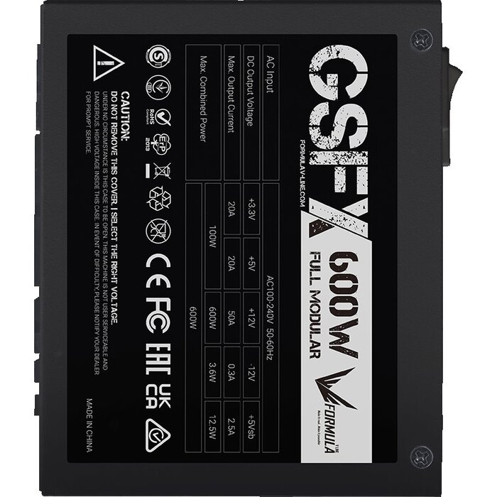 Блок питания Formula GSFX-600, 600 Вт №5