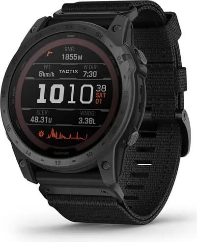 Смарт-часы Garmin Tactix 7 Pro Ballistics Edition с черным нейлоновым ремешком детальное изображение - 1
