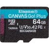 Карта памяти Kingston Canvas Go! Plus MicroSD (SDCG4/64GBSP), 64 Гб вариант - 2
