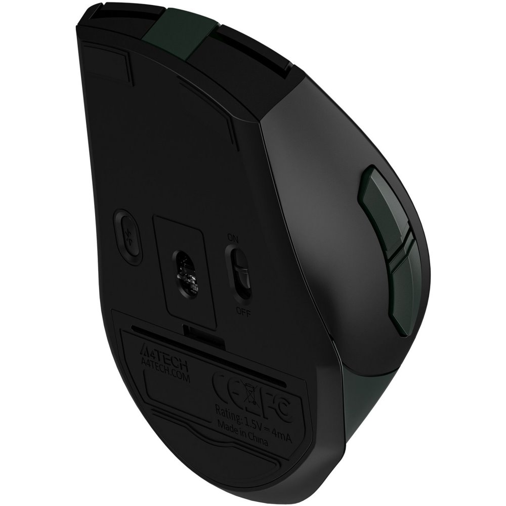 Мышь A4Tech Fstyler FB35S Midnight, Зелёный, Черный детальное изображение - 8