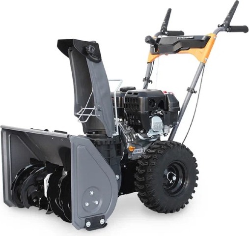 Снегоуборщик бензиновый VILLARTEC WB5556, 5.5 л.с., 4200 Вт, Серый/Оранжевый детальное изображение - 1