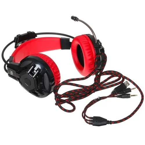 Проводные наушники Defender Lester, Красный детальное изображение - 4