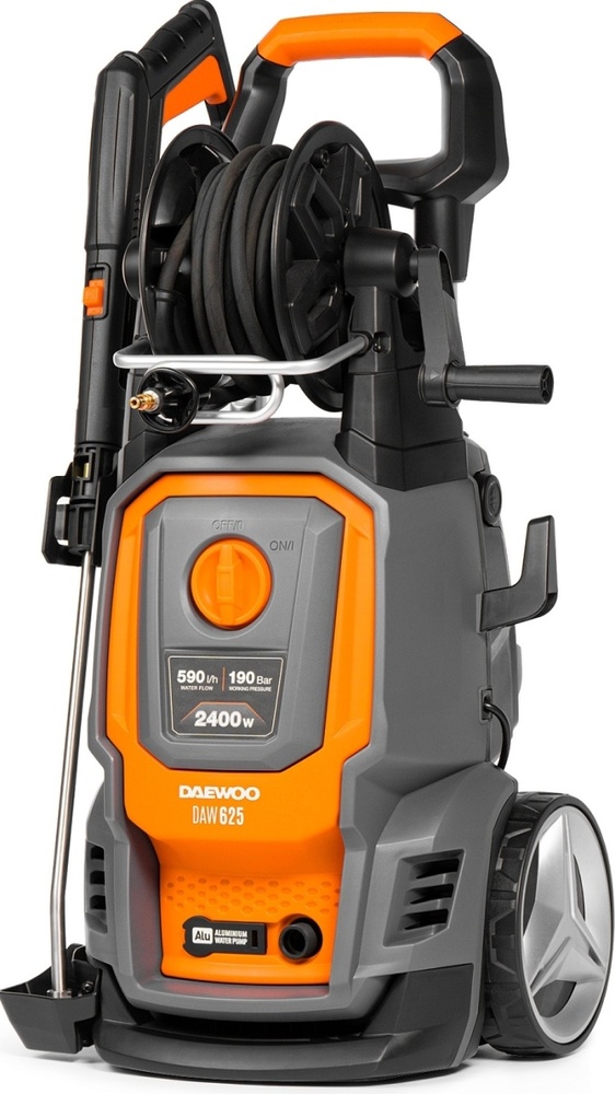 Автомойка DAEWOO DAW 625, 2.4 кВт, 190 бар, Серый/Оранжевый №1