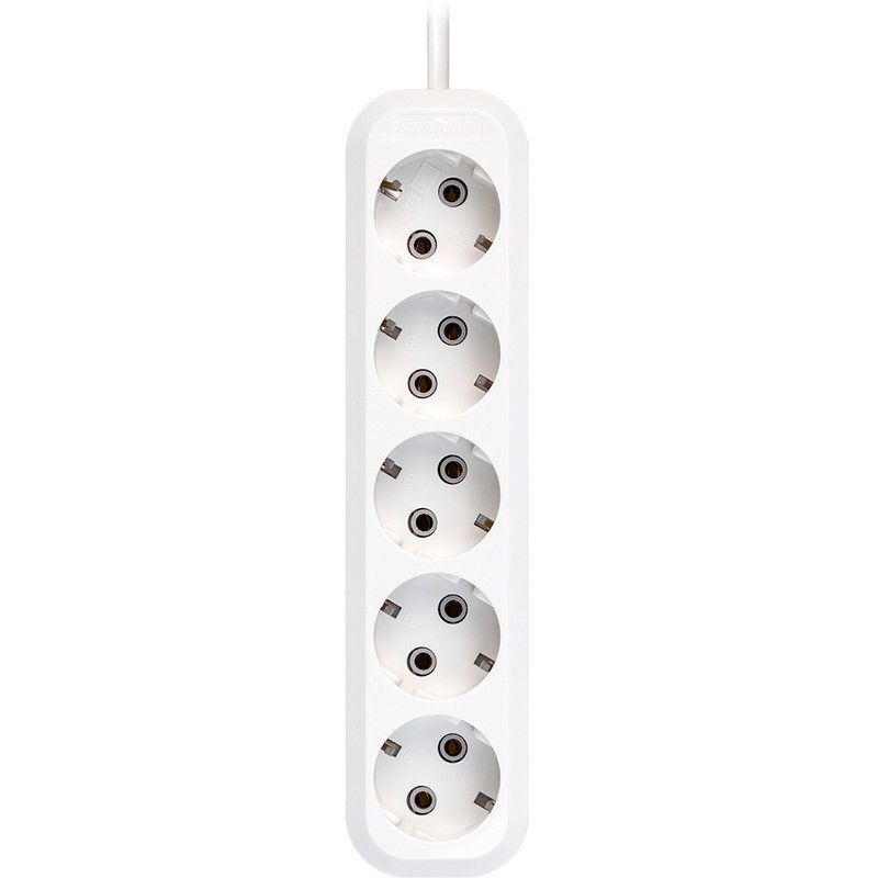 Сетевой удлинитель SmartBuy SBE-16-5-03-Z, 3 м, Белый детальное изображение - 2