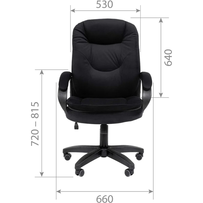 Офисное кресло Chairman Home 668 LT (00-07187744), Черный №11