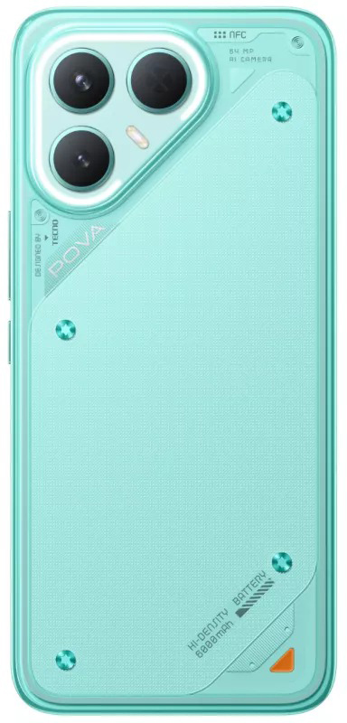 Смартфон Tecno POVA 7 Pro 5G 8/256 Гб, Бирюзовый, Dual nano-SIM детальное изображение - 3