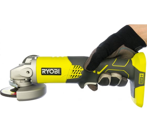 Аккумуляторная угловая шлифмашина Ryobi ONE+ R18AG-0 5133001903, 115 мм, 7500 об/мин детальное изображение - 8