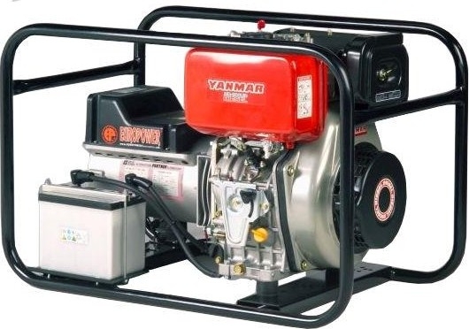 Генератор дизельный с воздушным охлаждением EUROPOWER EP 2800 DE 993010281, 1.8 кВт, Черный детальное изображение - 1