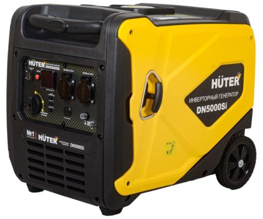 Генератор бензиновый HUTER DN5000Si 64/10/9, 4 кВт, Желтый детальное изображение - 1