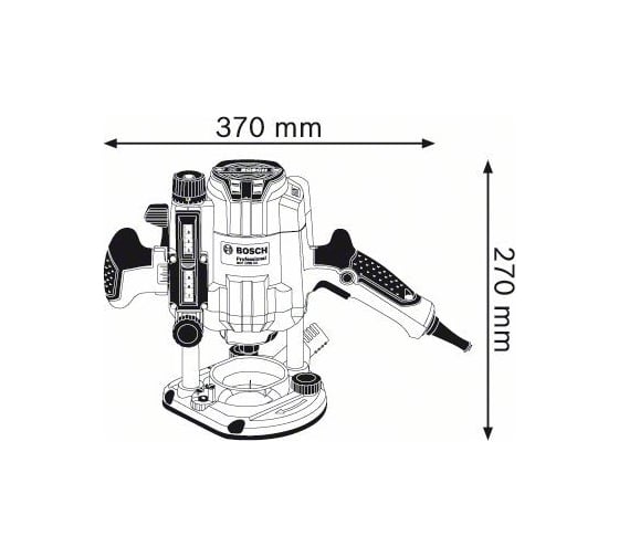 Фрезер Bosch GOF 1250 CE 0.601.626.000, 1250 Вт, Голубой детальное изображение - 2