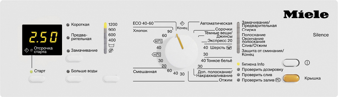 Стиральная машина Miele WW 650 WCS, Белый детальное изображение - 2