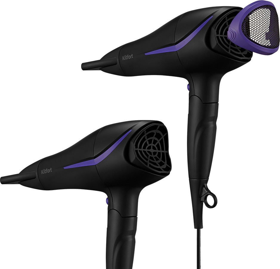 Фен KITFORT KT-3230, Черный детальное изображение - 3