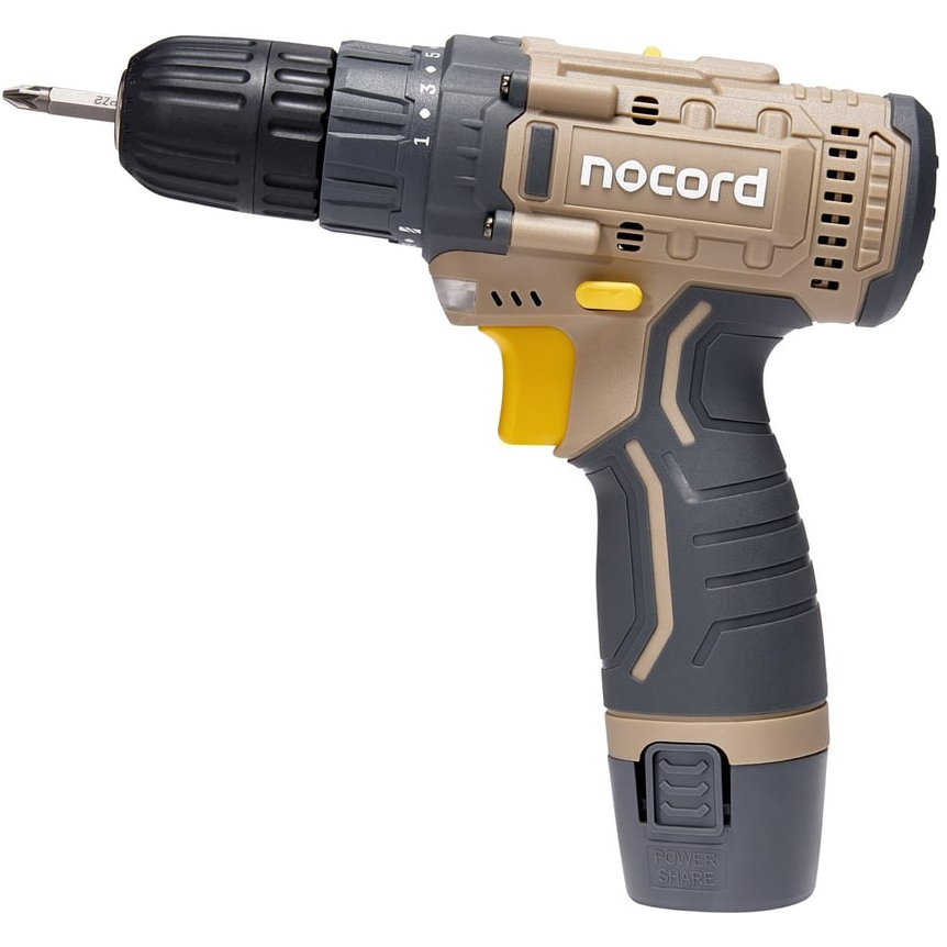 Аккумуляторная дрель-шуруповерт Nocord NCD-12.1.15.B 900194.NCD-12.1.15.B-2, 12 В, 25 Нм, 1.5 А·ч  детальное изображение - 1