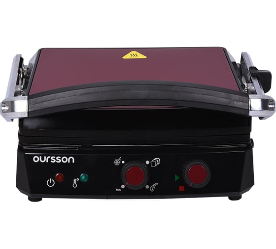 Электрический гриль OURSSON EG2010S/DC, Темная вишня детальное изображение - 3
