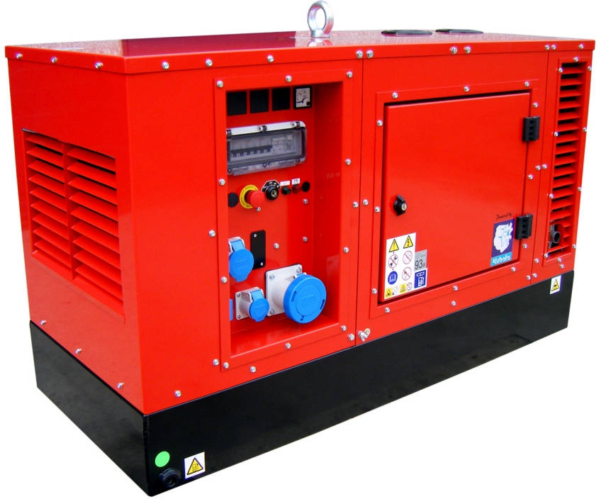Генератор дизельный EUROPOWER EPS 193 DE 951011911HEAT, в кожухе, 16.2 кВт, Красный детальное изображение - 1