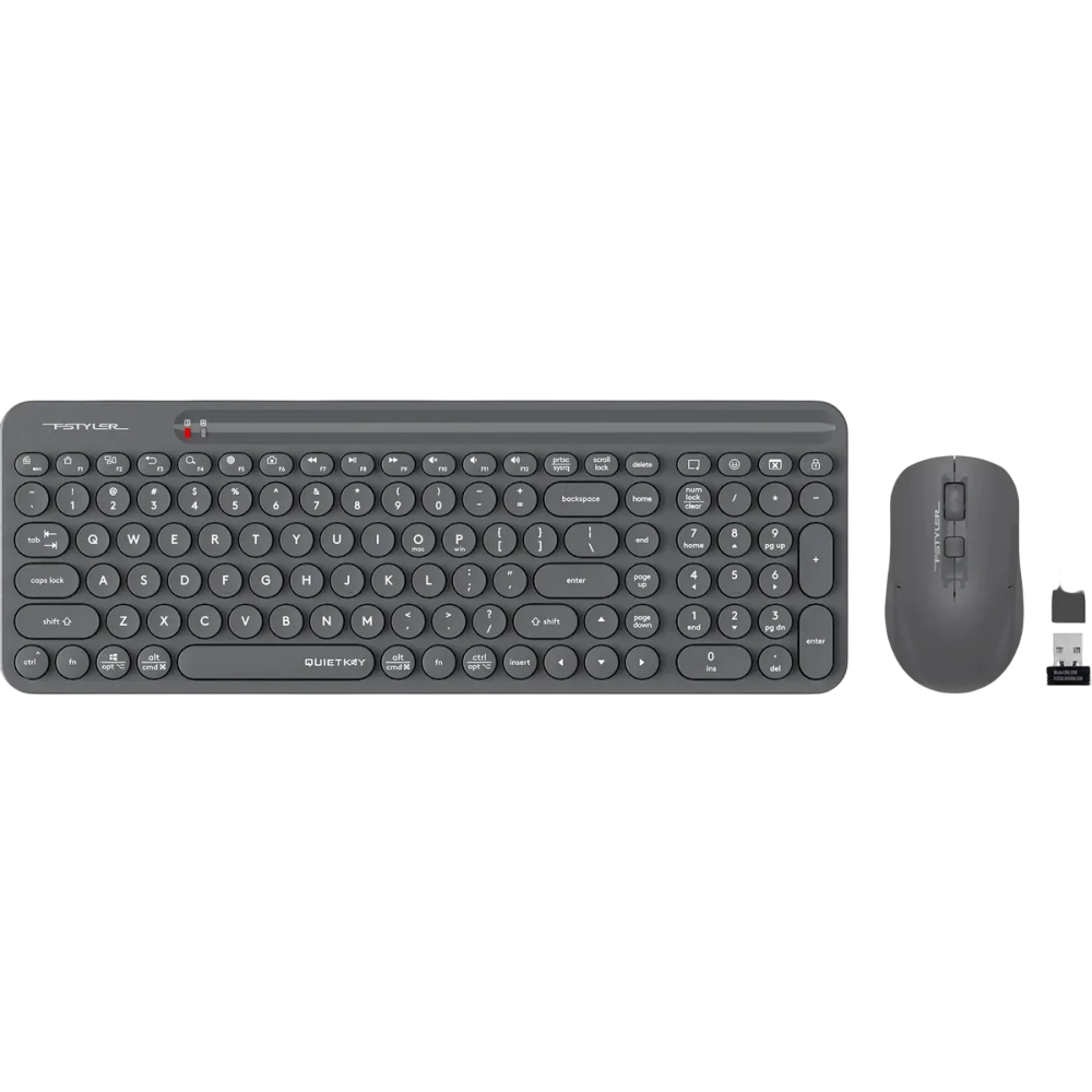 Клавиатура + мышь A4Tech Fstyler FG3300 Air2, Серый детальное изображение - 4