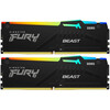 Оперативная память Kingston Fury Beast Black RGB DDR5 6000MHz, KF560C30BBAK2-64, 2x32 Гб KIT, 64 Гб вариант - 1