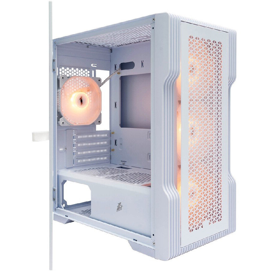 Корпус 1STPLAYER TRILOBITE T3 ARGB (T3-WH-4F7-W), Белый  детальное изображение - 4