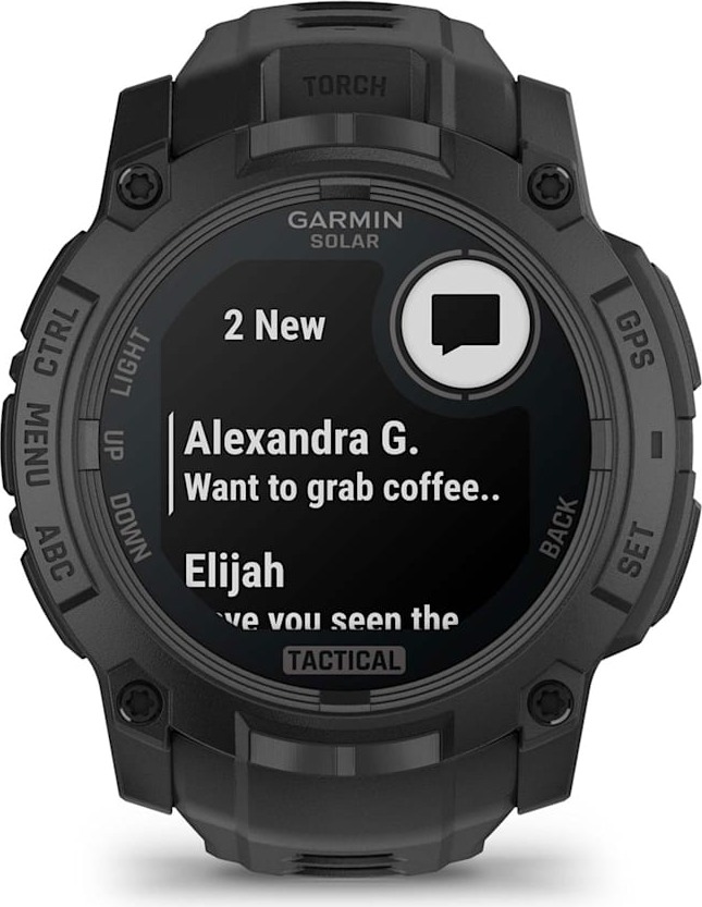 Смарт-часы Garmin Instinct 3 Solar Tactical Edition, 50 мм, Черный детальное изображение - 3