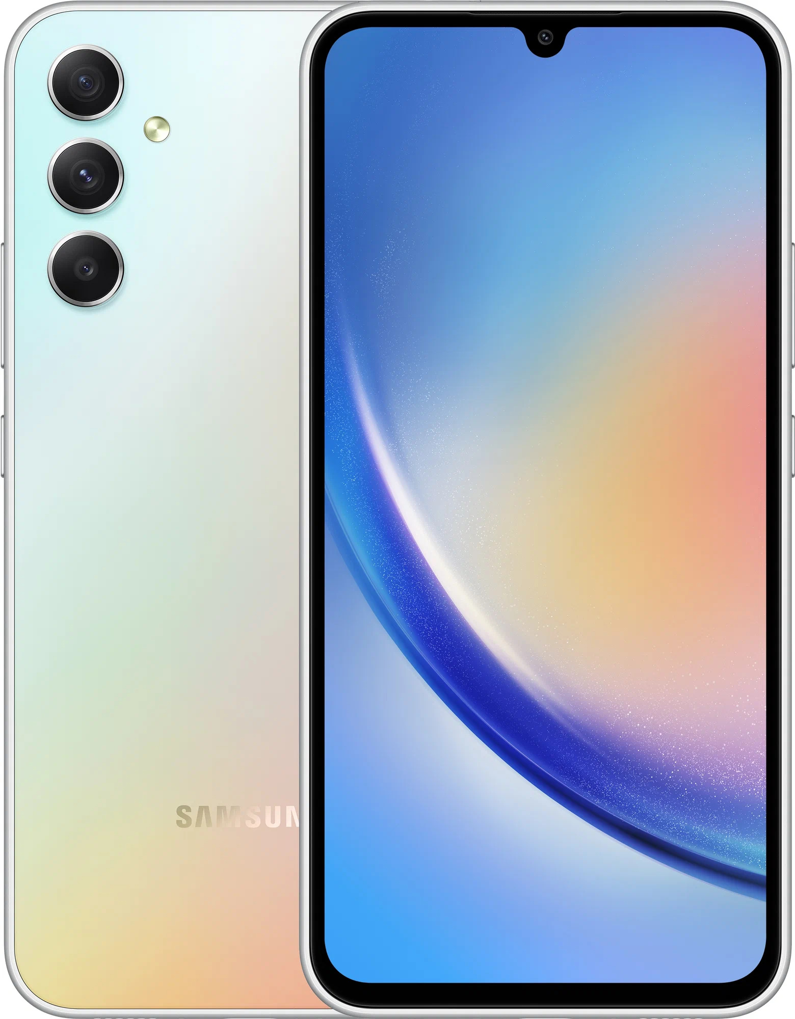 Смартфон Samsung Galaxy A34 5G 128 ГБ, Серебряный, Dual nano SIM детальное изображение - 1