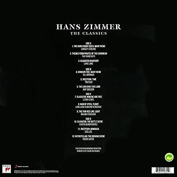 Виниловая пластинка Hans Zimmer – The Classics 2LP детальное изображение - 3