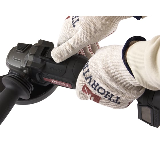 Аккумуляторная бесщеточная угловая шлифмашина THORVIK BBAG510000, 125 мм, 10000 об/мин детальное изображение - 4