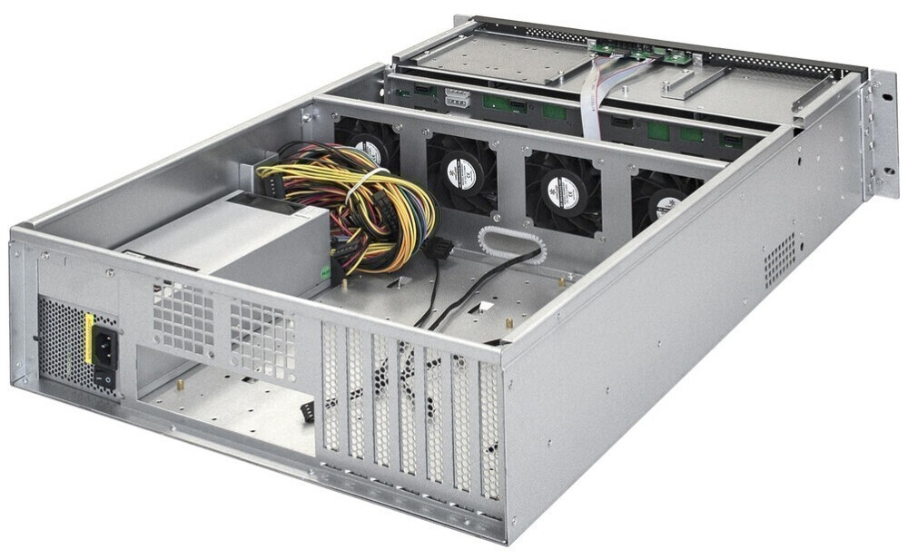 Серверный корпус ExeGate Pro 3U660-HS16/2U-800ADS, 800 Вт, Черный детальное изображение - 2