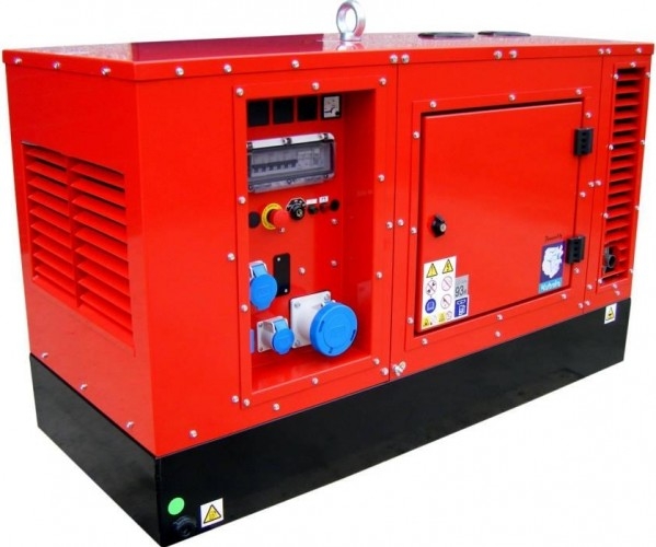 Генератор дизельный EUROPOWER EPS 11 DE 951111111, в кожухе, 10 кВт, Красный детальное изображение - 1