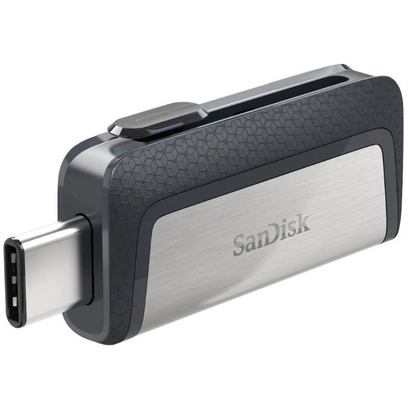 USB Flash накопитель SanDisk Ultra Dual Type-C (SDDDC2-064G-G46) 64 ГБ, серебряный детальное изображение - 2