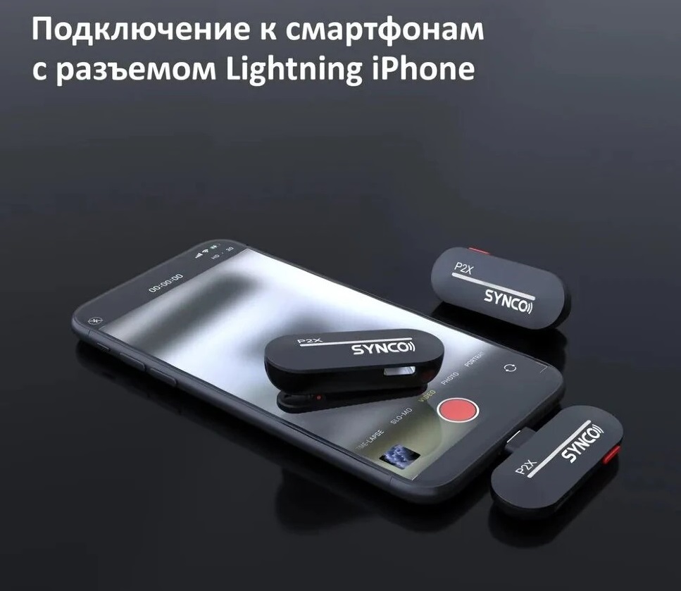 Радиосистема Synco P2XT (RX+ 2TX) Type-C, Черный детальное изображение - 4