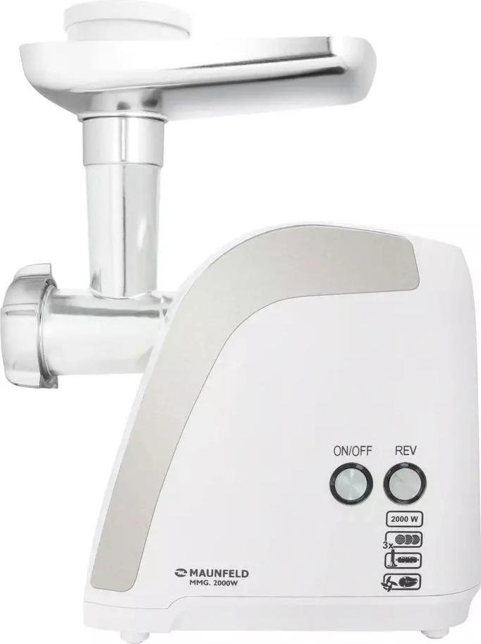 Мясорубка MAUNFELD MMG.2000W, Белый детальное изображение - 2