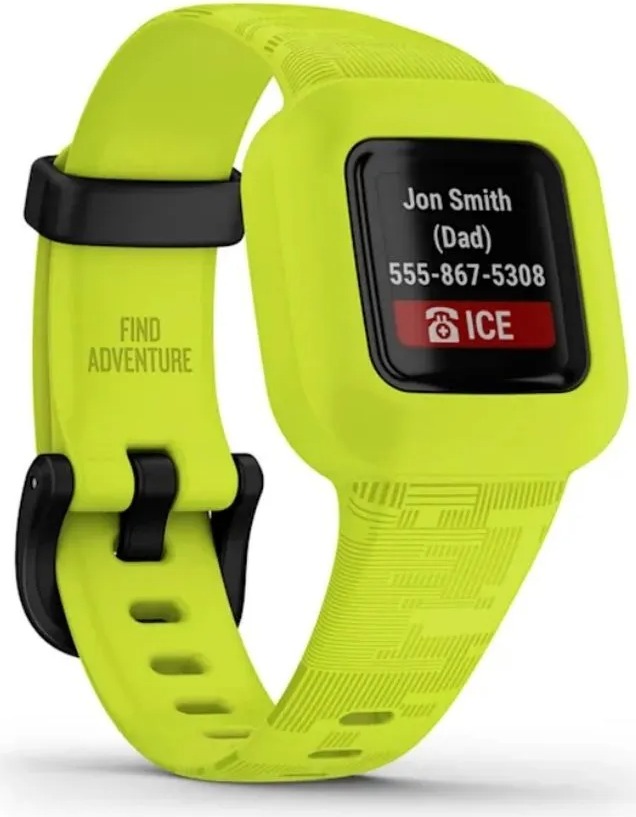 Фитнес-браслет детский Garmin Vivofit JR 3, 14 мм, Желтый детальное изображение - 2