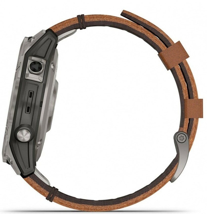 Смарт-часы Garmin Fenix 7 Sapphire Solar, 47 мм, Коричневый детальное изображение - 3