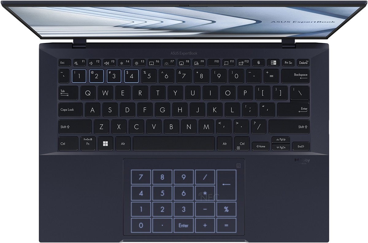 Ноутбук ASUS ExpertBook B9 B9403CVA-KM0065X, Intel Core i7 1355U, RAM 16 ГБ, Черный, SSD 1 ТБ, Intel Iris Xe Graphics, Windows 11 Professional детальное изображение - 8