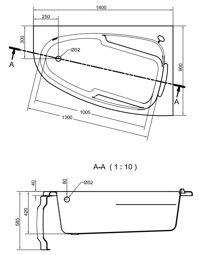 Ванна Cersanit Joanna  детальное изображение - 5