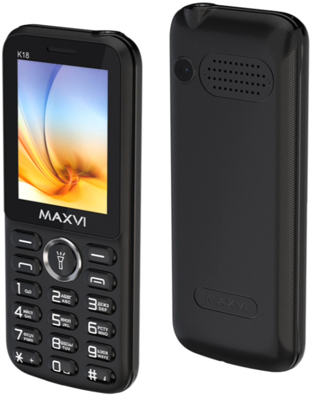 Мобильный телефон MAXVI K18, 32 Мб, Черный, Dual mini-SIM детальное изображение - 4