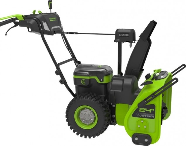 Снегоуборщик аккумуляторный Greenworks GD82ST56, без АКБ и ЗУ 2602807, 82 В, 4800 Вт, Зеленый/Черный детальное изображение - 1