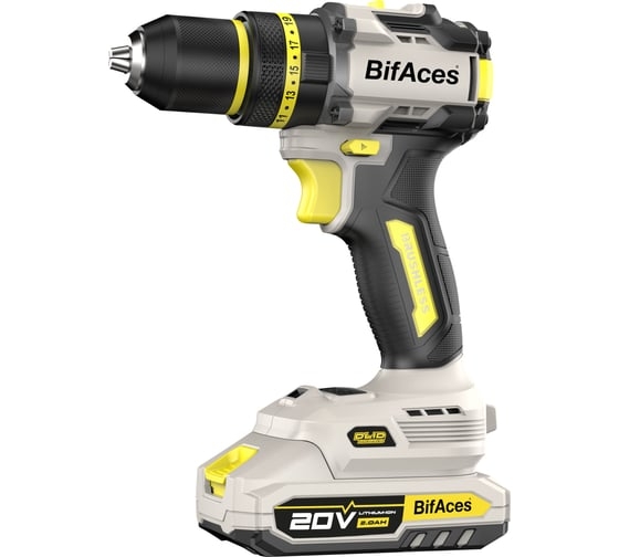 Аккумуляторная ударная дрель-шуруповерт BifAces DLID-20, 20 В, 70 Нм, 2 А·ч детальное изображение - 1