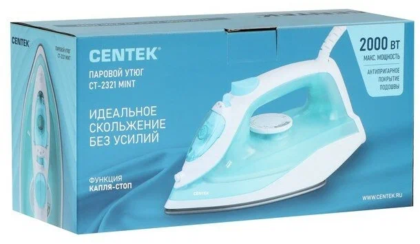 Утюг Centek CT-2321, Бирюзовый детальное изображение - 4