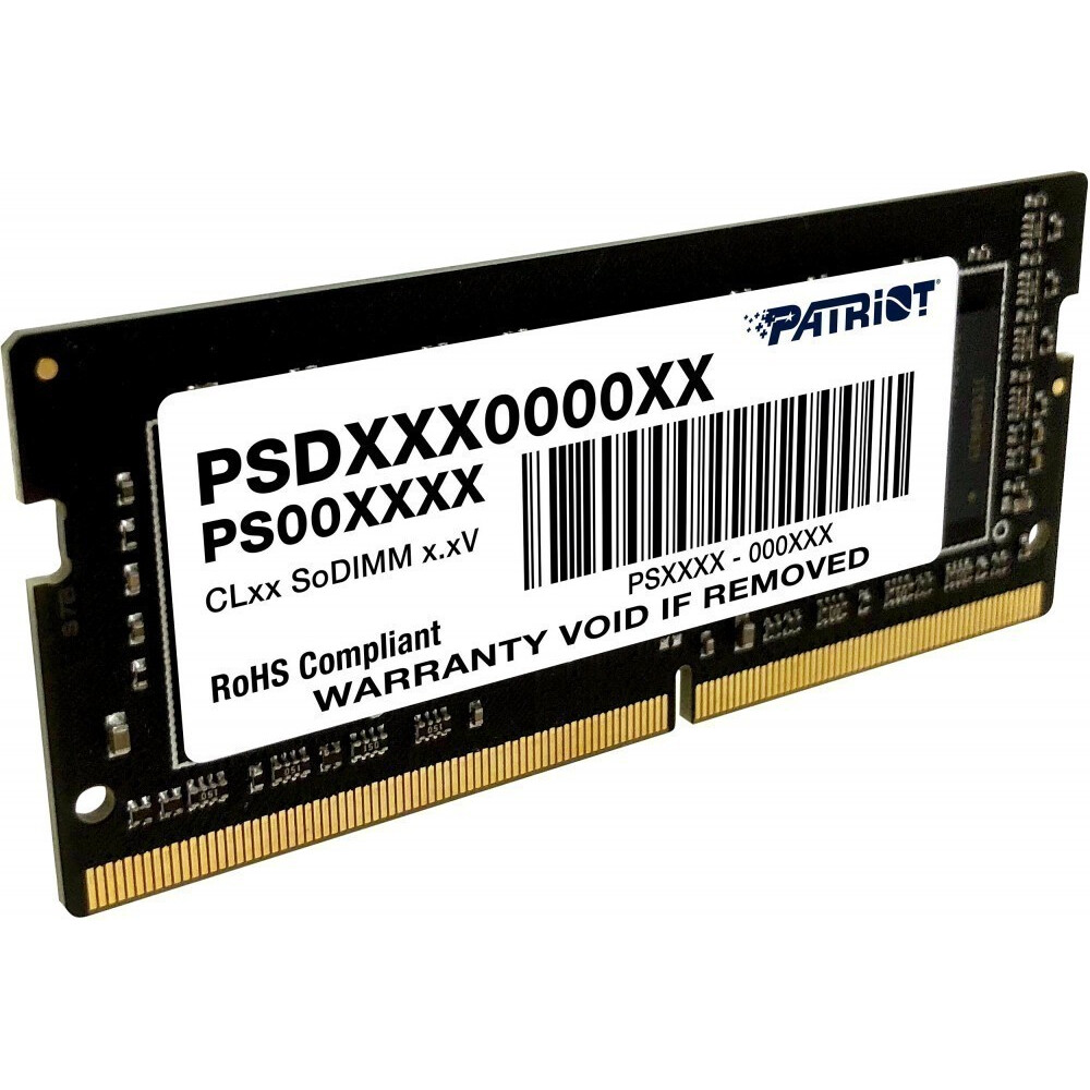 Оперативная память Patriot Signature SO-DIMM DDR4 2666MHz, PSD44G266682S, 4 Гб детальное изображение - 2